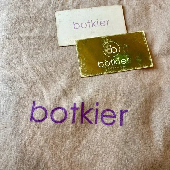 BOTKIER VINTAGE BOMBAY BURGUNDY/BROWN GOLD STUDDED TALL LEATHER HANDBAG - Picture 12 of 12